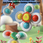 Baby Suction Cup Spinning Toys – 3pc Cartoon Animal Fidget Set
