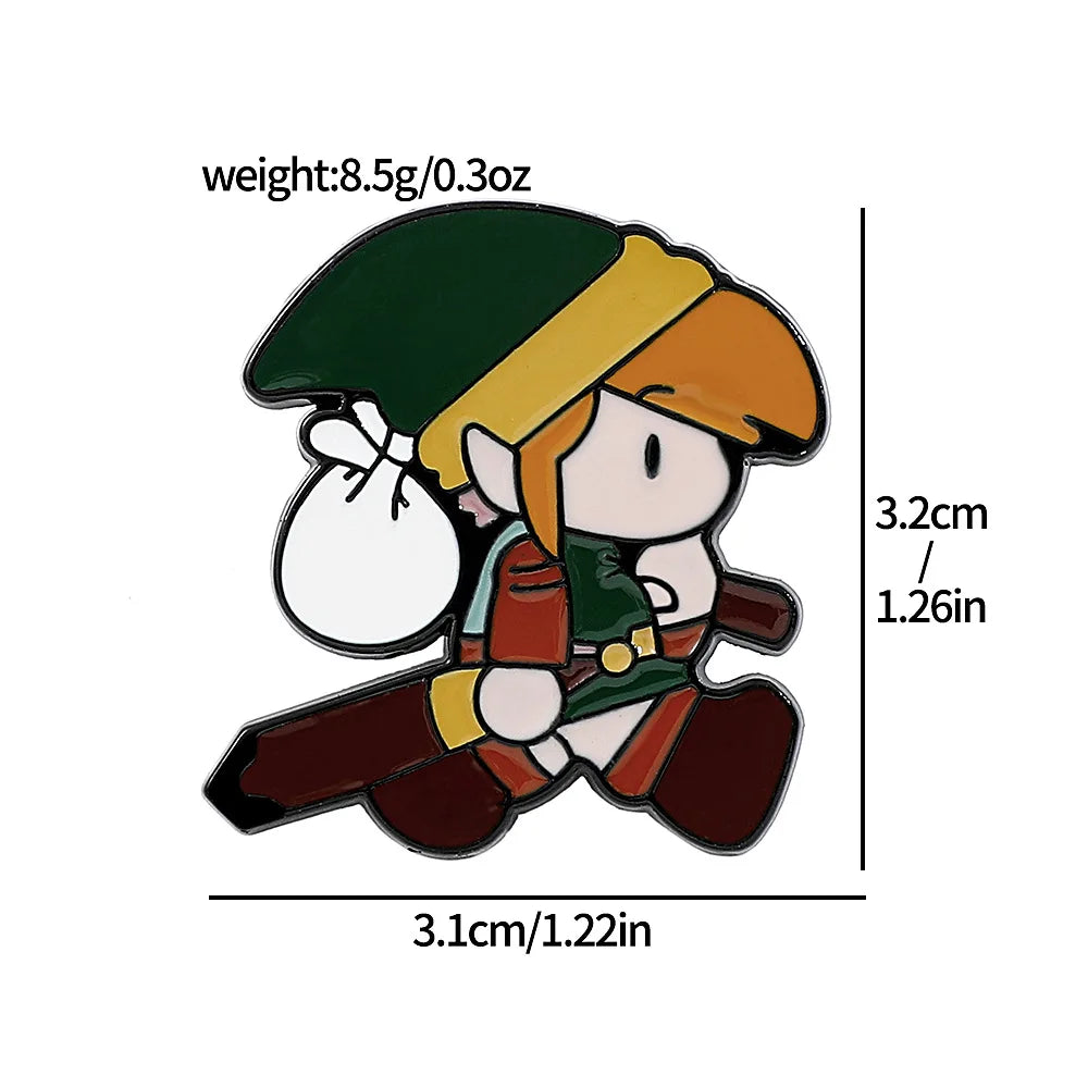 Anime Game Badges Enamel Brooches Metal Lapel Pins for Backpacks Costume Fashion Jewelry Cosplay Accessories Gifts