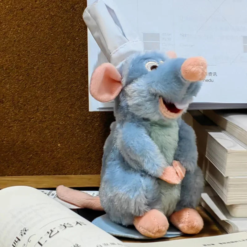 New Anime Ratatouille Chef Remy Magnetic Plush Toy Room Decoration Doll Kids Shoulder Plush Doll Decoration Headband Toy Gift