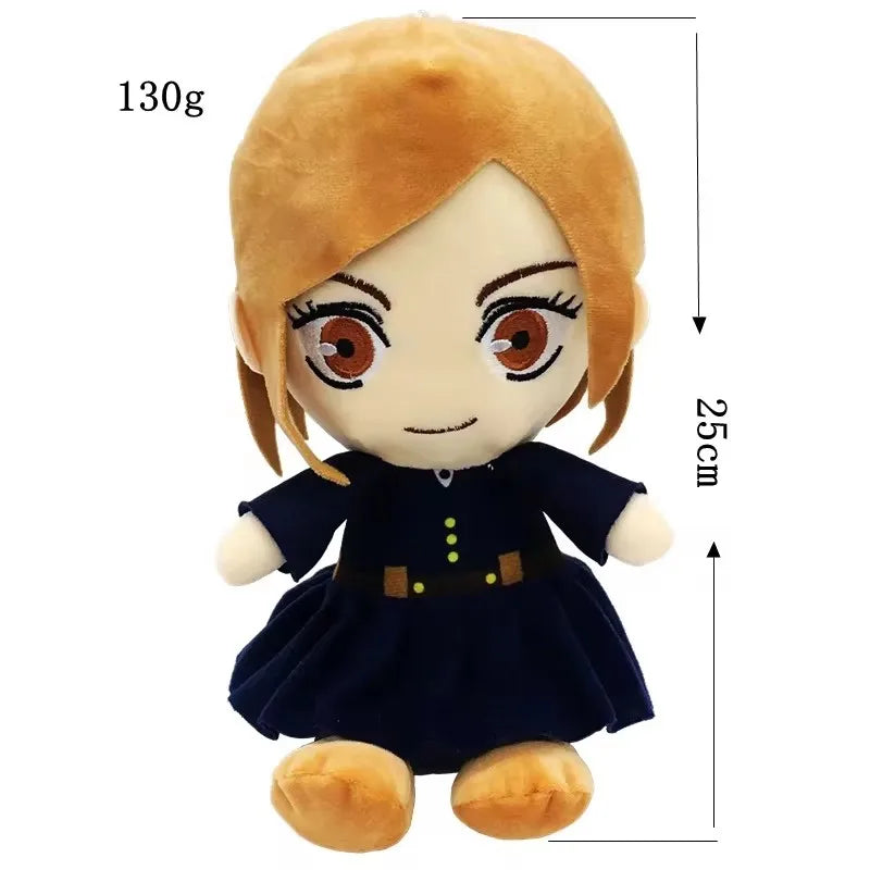 25cm Jujutsu Kaisen Plush Toys Anime Gojo Plushies Fushiguro Megumi Kugisaki Nobara Gojo Satoru Soft Stuffed Dolls Kids Gifts