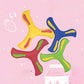1/2/3pcs Boomerang Soft Three-leaf Cross Adult Interactive Outdoor Toy Puzzle Decompression Gift