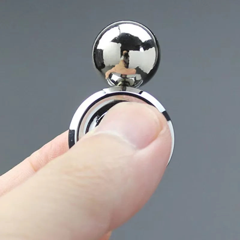Adult Desktop Stress Relief Metal Fidget Toy Decompression Hypnosis Rotary Gyro Fingertip Toy Kinetic Round Spinner Kids Gift