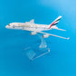 JASON TUTU United Arab Emirates Airline airbus A380 Airplane Model Aircraft Diecast Model Plane Metal 1:400 airplane