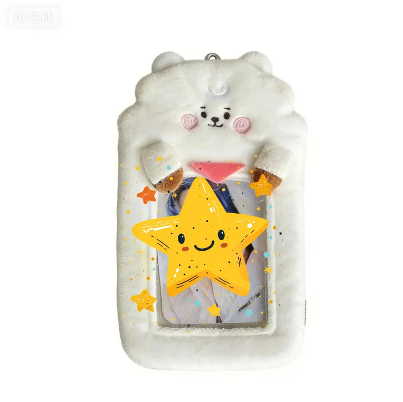 Kpop BT21 TATA COOKY CHIMMY KOYA MANG RJ SHOOKY Idol Peripherals Support Stick Lampshade Korean Star Idol Photo Card Holder