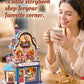 ROKR Wooden 3D Puzzle Happyduke Toys Music Box Model Building Kit with LED Light for Home Decor Mini Dollhouse DIY Toys Holiday Gift for Adults Teens