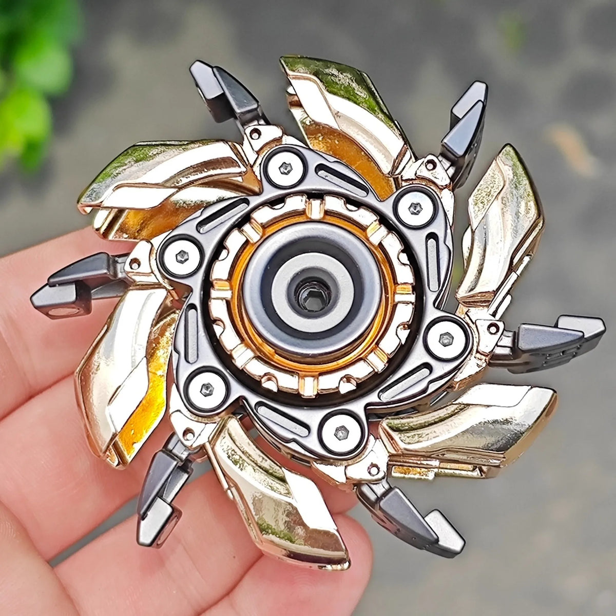 EDC Fidget Sliders Fidget Toys Stress Relief For Adults Magnetic Metal Irritable Mood Buster Open Armor Spinning TopFidget Toys