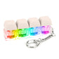 Keyboard Fidget Keychain 4 Keys Finger Keyboard Decompression Toys Press Button Keycap Fidget Stress Relief Keyboard Clicker Toy