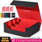 Trading Card Storage Box ; 3-Row Deck Case 1800+ Deck Box for MTG; Top Loaders Card Case Fits Magic TCG PTCG Sports Cards; 10 Dividers, 3 Stoppers