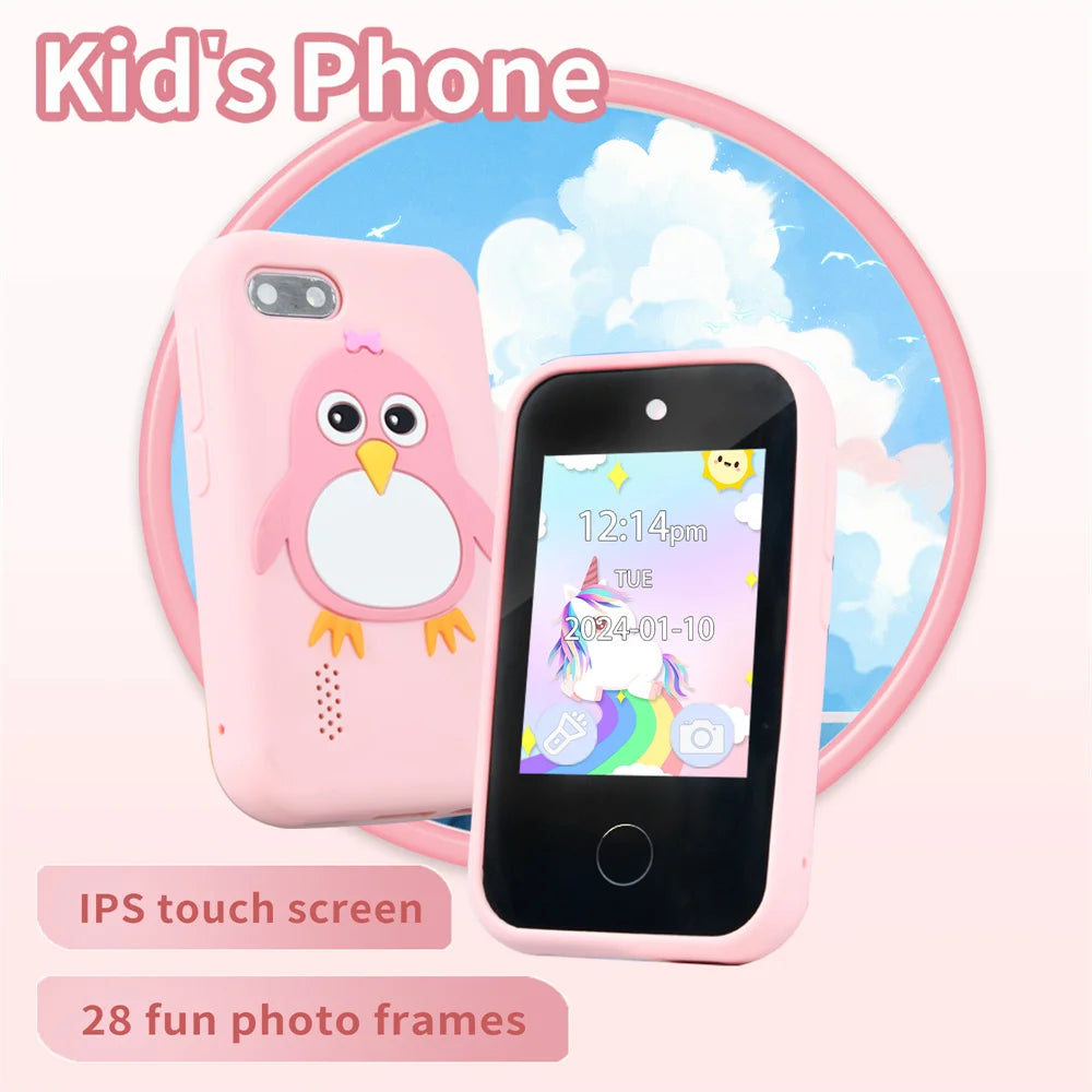 Kids Smart Phone Camera Toy Phone 40+ Games Touch Screen Learning Toy For 3-12 Year Old Boys Girls MP3 Player Birthday Gifts