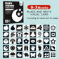Montessori 0-12Month Baby Vision Stimulation Cards Black and White Contrast Cards Stimulate Newborn Visual Early Learning Toys