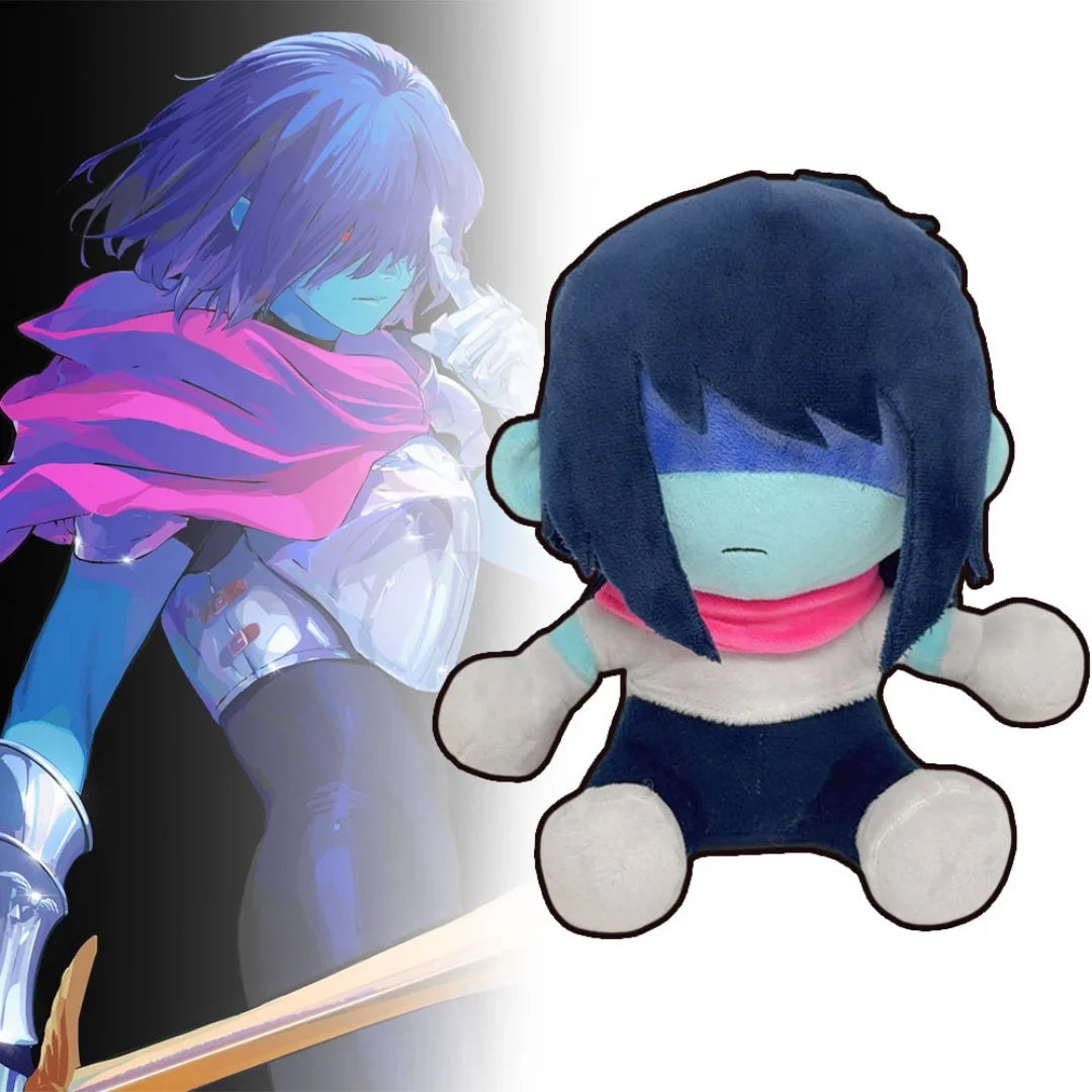 Cool Kris Plush Toy Deltarune Kris Game Character Merchandise Soft Stuffed Plushie for Fans Collectible Birthday Xmas Gift