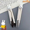 New Cute Miffy Bunny Sweet Creative Cartoon Pattern Simple Fashion Small Portable Plastic Scissors for Students Doing Crafts