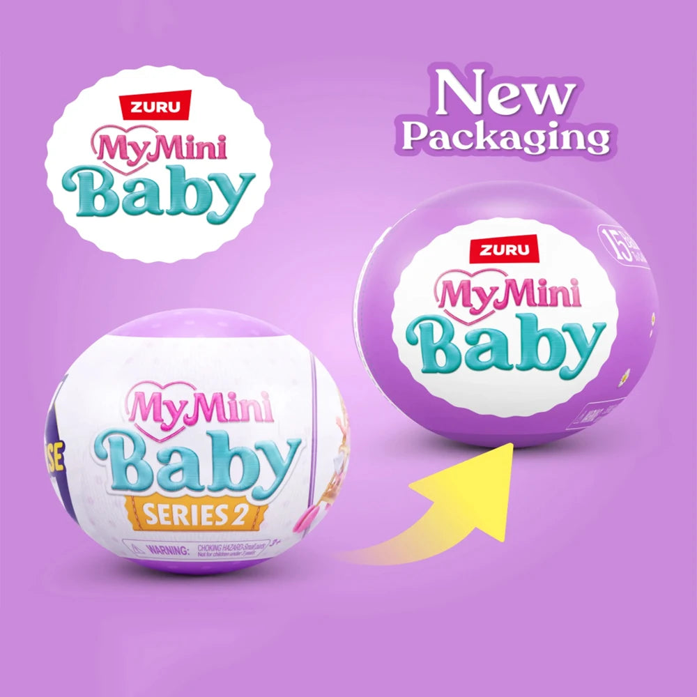 Zuru Surprise Doll Surprise Series2 My Mini Baby Collectible Mystery Capsule 5 Mystery Toys Collectibles Miniature Novelty Toys