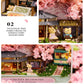 DIY Wood DollHouses Handmade Funny Box Theatre Miniature Box Cute Doll Houses Assemble Kits Gift Wooden Toys For Girls