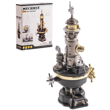 ROKR Navi Lighthouse Mechanical 3D Puzzle with Light, DIY Metal Toy Assembly Kit, Adult Gift, Connectable to Mechmix Series