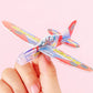 10pcs/bag DIY Gliders Planes Foam Assemble Airplane Toys Kids Birthday Gifts Party Favors Children School Prizes Goodie Fillers