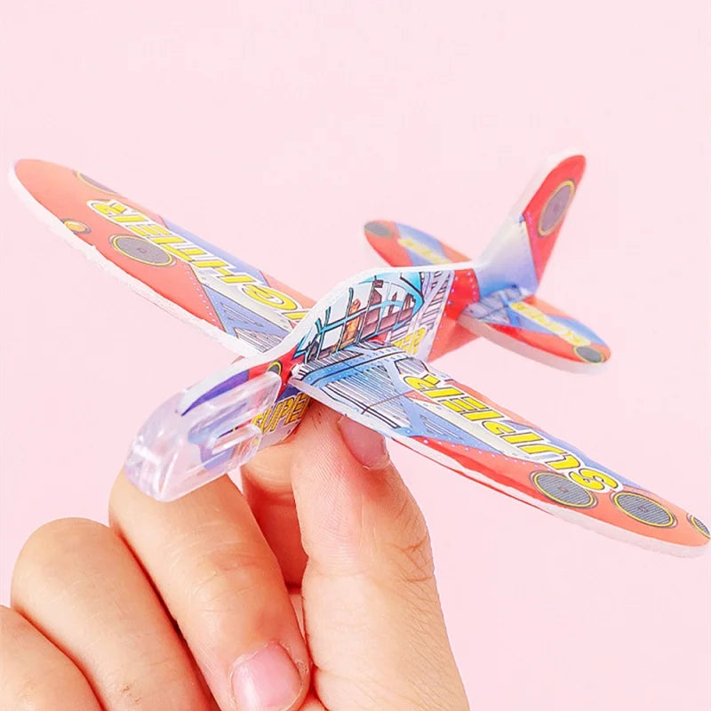 10pcs/bag DIY Gliders Planes Foam Assemble Airplane Toys Kids Birthday Gifts Party Favors Children School Prizes Goodie Fillers