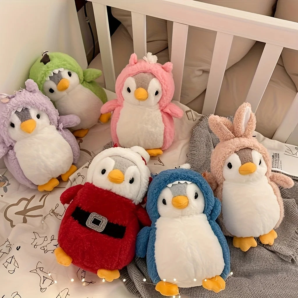 20cm cute penguin plush toys, penguin-dressed dolls, green dinosaurs, pink rabbits, etc., are ideal choices for home decoration