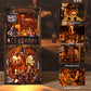 Book Nook Kit Sean's Bar DIY Wooden Puzzle Whiskey Bar Beer Bar Bookshelf Dollhouse Model Bookend Building Home Decoration