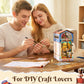 Rolife DIY Book Nook Kit 3D Puzzle Treasure Toy Shop Wooden Bookends Craft Kit with LED Light for Bookshelf Decor Brain Teasers Dollhouse Jigsaw for Holiday Gift