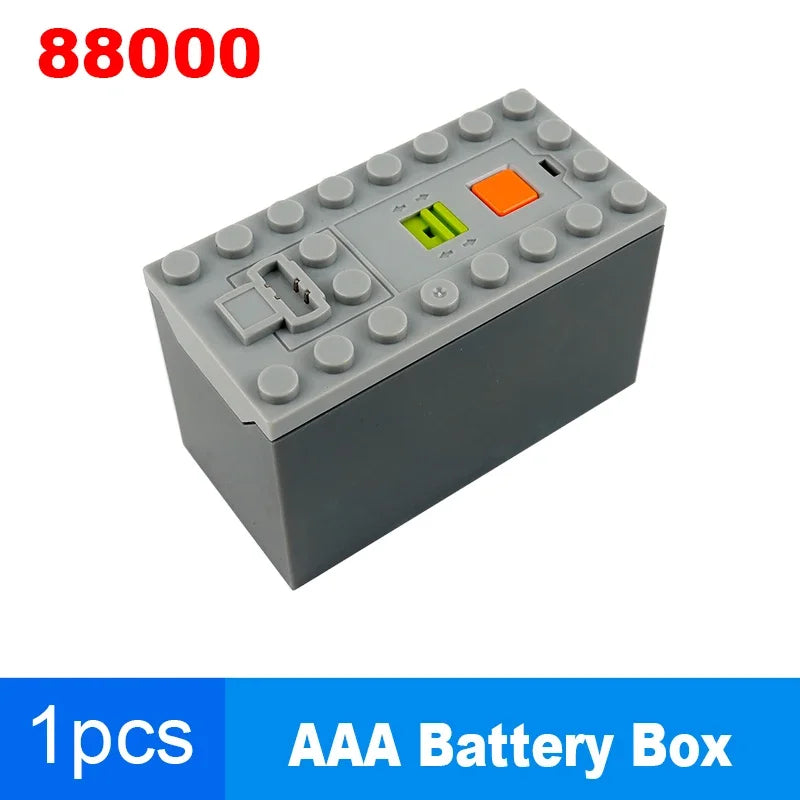 MOC Rechargeable AA /AAA Battery Box Multi-function Power Group Tool Car Train Motor Speed Adjust Control for Building Blocks