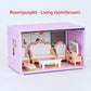 Simulation kitchen Toys 1 12 Scale Dollhouse Furniture Container Miniature Bathroom Bedroom Living Room Scene Decoration