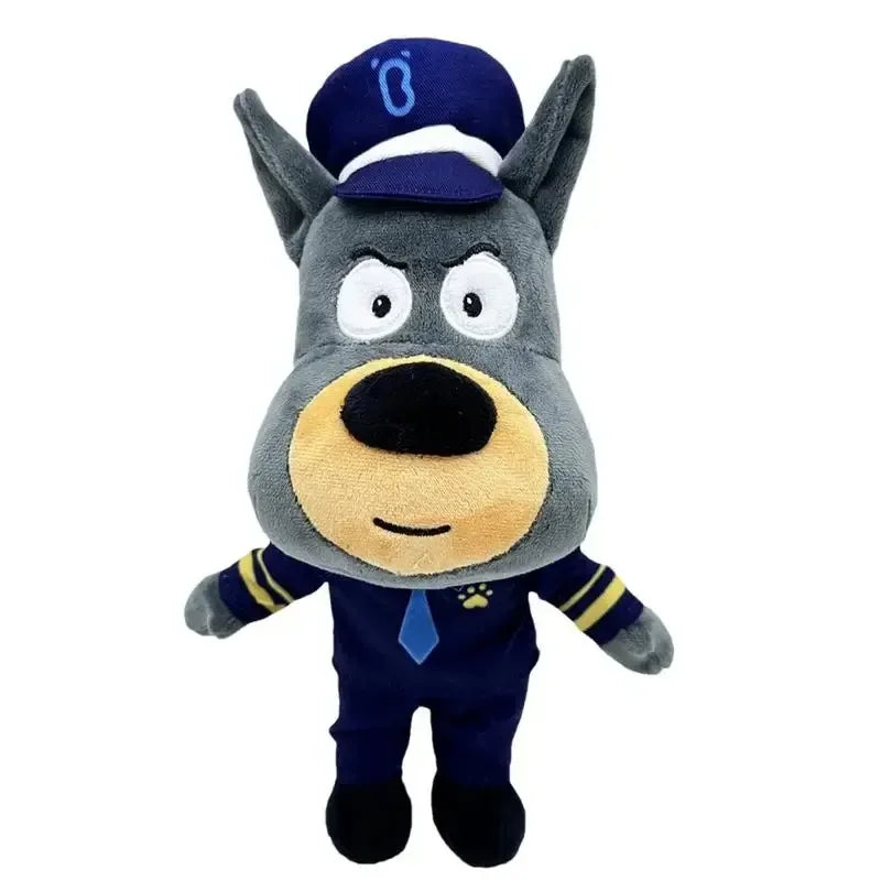New Sheriff Labrador Dog Toy Security Sergeant Labrador Wolf Dog Cartoon Doll Boys Girls Soft Stuffed Toys Gift