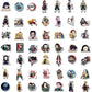 50Pcs Demon Slayer Japanese Anime Stickers Graffiti Skateboard Refrigerator Decorated Notebook Luggage Waterproof Sticker