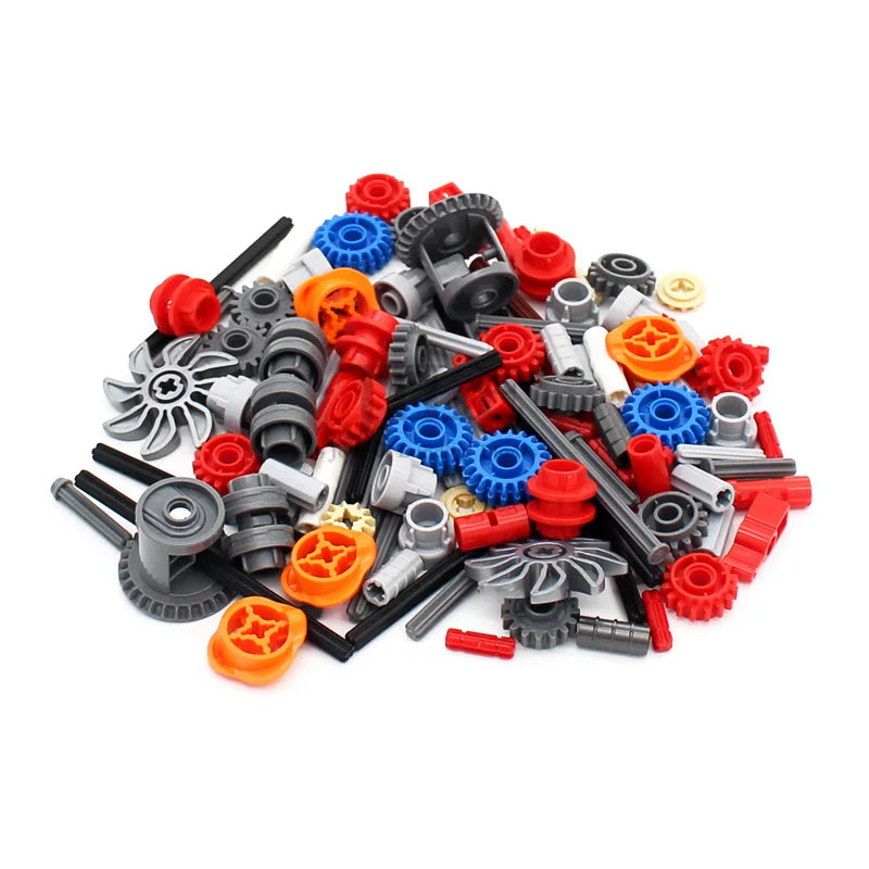 181pcs MOC Technology Set Technical Parts Pin Beam Axle Connector Panel Gear Building Block Bricks High-Tech Car Motorcycle Toys