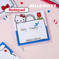 Genuine Sanrio Anime Hello Kitty Cartoon Memo Pad KT Cat Memo Pad Handbook Notepad Women Birthday Gifts