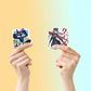 40pcs Yu-Gi-Oh Small Card Secondary Sticker Creative Personality Decoration Notebook Bicycle Animation Peripheral DIY Sticker
