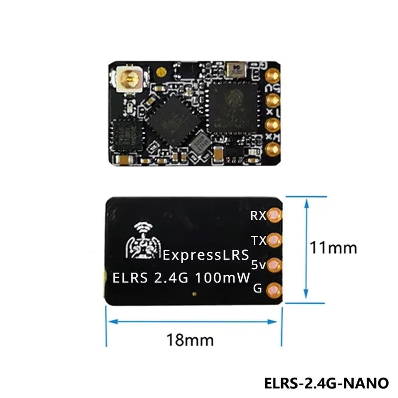 ELRS 2.4GHz NANO Receiver ExpressLRS BETAFPV 2400 RX W T Type Antenna Support Wifi Upgrade for FPV RC Drones