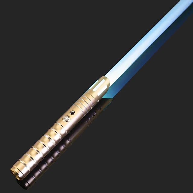 Metal Handle RGB Cosplay Double-edged Lightsaber Sword 16 Colors Change LED Switchable Sound And Light For Boys Girls Gift