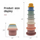 Baby Montessori Cup Stacking Toys Beach Pool Bathtub Educational Toys for Toddler Infant 0-12 Month Xmas Gift