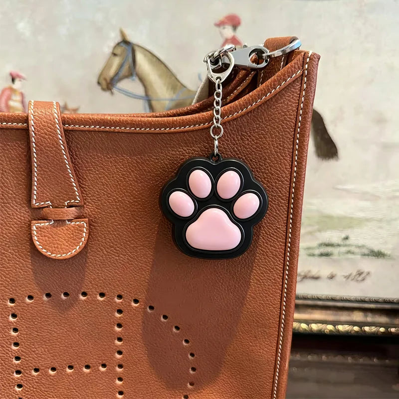Novelty Cat Paw Clicker Fidget Keychain Stress Anxiety Relief Toys Decompression Gifts Office Travel Pass Time Gadgets