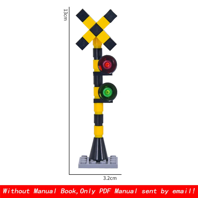 City Trains Flexible Tracks Forked Straight Curved Soft Rails Track Switch Building Block Bricks Kids DIY Technical Creative Toy