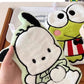Kawaii Hallokitty & My Melody Hanging Hand Towel, Cartoon Hand Towel Water-Absorbent Coral Fleece Kitchen Bathroom Towel Gifts