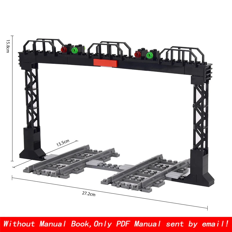 City Trains Flexible Tracks Forked Straight Curved Soft Rails Track Switch Building Block Bricks Kids DIY Technical Creative Toy