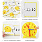 Children Montessori Clock Educational Toys Hour Minute Second Cognition Matching Puzzle Toys Kids Early Preschool Teaching Aid