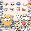 72PCS Line Kitten Daily Graffiti Sticker Cute Cat Cartoon Decal for Laptop Phone Guitar Cup Skateboard Waterproof Sticker