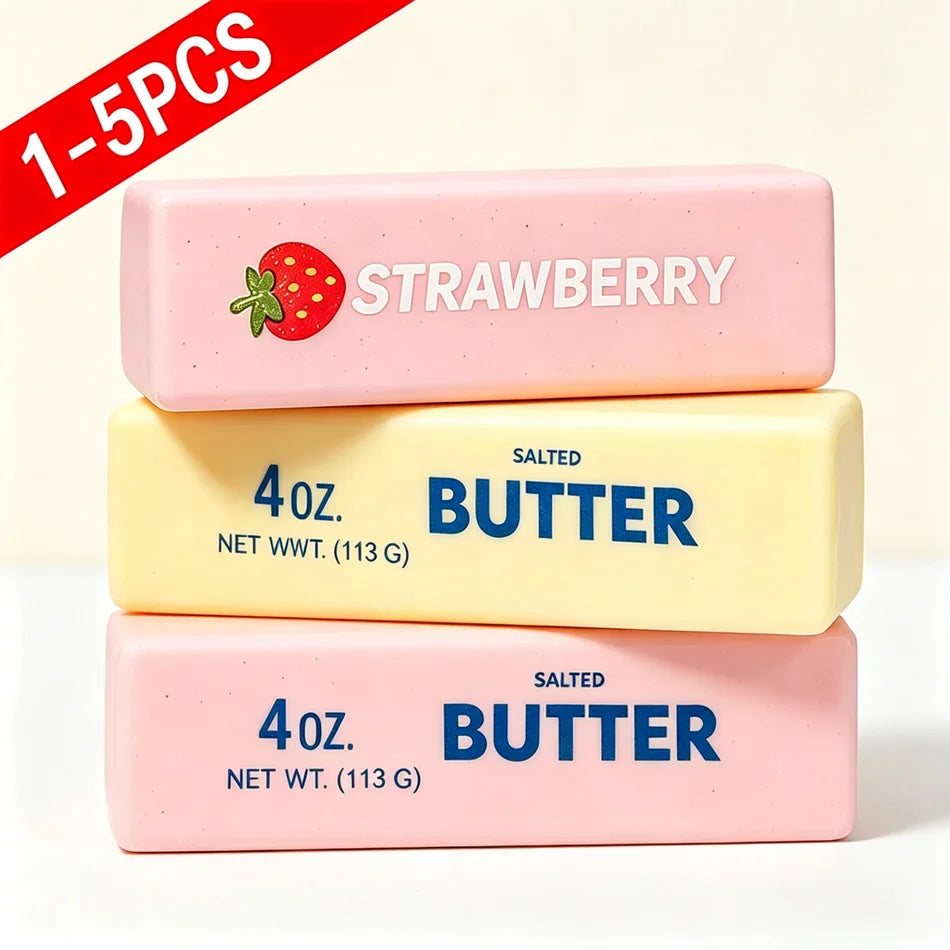 3 Styles Squishy Toy Butter Stick  Slow Rising Squeeze Toy Butter Bar Brick Fidget Toy Anti Stress Release Hand Relax Gift