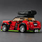 City Series Car Customization and Conversion: Travel Edition Building Block Model Car with Roof Rack—Educational Toy