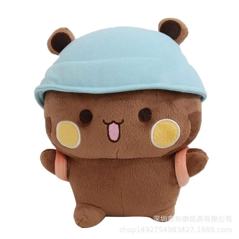 Anime Cartoon Panda Expression Bag Doll, 3D Animation Peripheral Pillow, Kawaii Plush Toy, Birthday Gift for Girls, 20cm