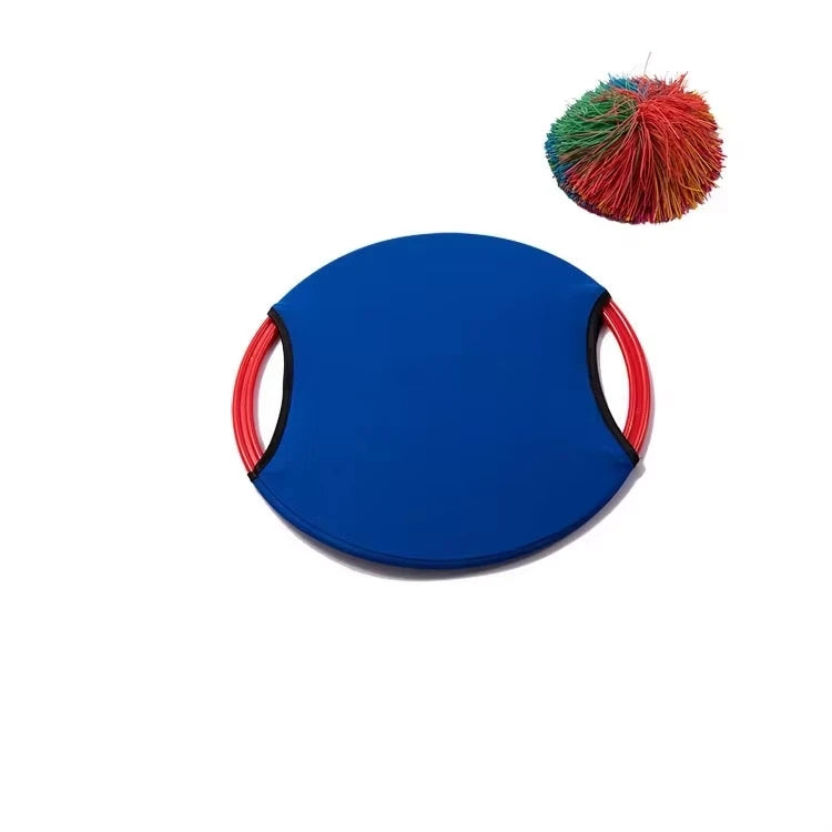 Bouncing Circle Throwing Training Toys Kids Adult Outdoor Interactive Cooperative Games Elastic Paddle Ball Fun Game