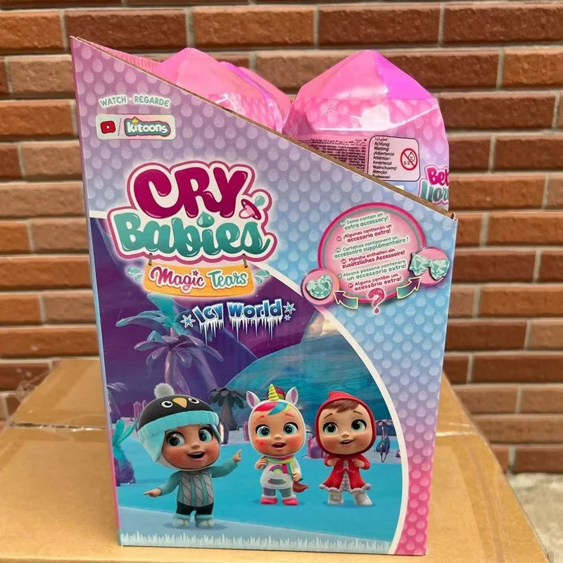 2024 Original Cry Babies Tears Of Magic Crying Doll Winter Surprise Blind Box Set Including Parts Girl Making Game Gift In Stock