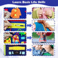 Toddler Busy Board - Montessori Toys , Educational Learning Sensory Busy Book, Airplane Car Travel Activities Toy