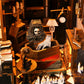 Book Nook Kit Dark Family DIY Wooden Puzzle Gothic Style Halloween Bookshelf Dollhouse Model Bookend Building Home Decoration