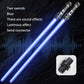 Children Colorful Glowing Sword Toys Laser Sword Lightsaber Red and Blue Double Saber Telescopic Music Cosplay Cool Flashing Toy