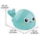 Electric Octopus Whale Baby Bath Toy with LED & Water Spray