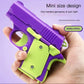 3D Printed Gravity Fidget Stress Relief Mini Pistol Toy Plastic Manual Burst Decompression Toy Christmas Gift
